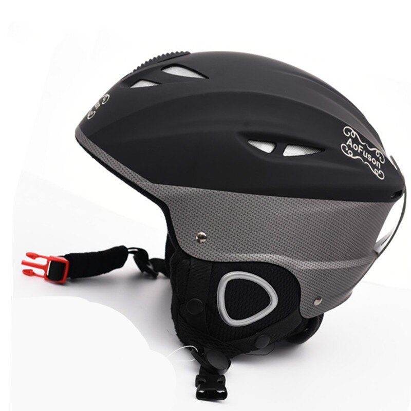 Taille Réglable Casque de Ski Hommes Femmes Adultes Respirant Casque de Ski pour Patinage Skateboard Snowboard Sport: Black / XL