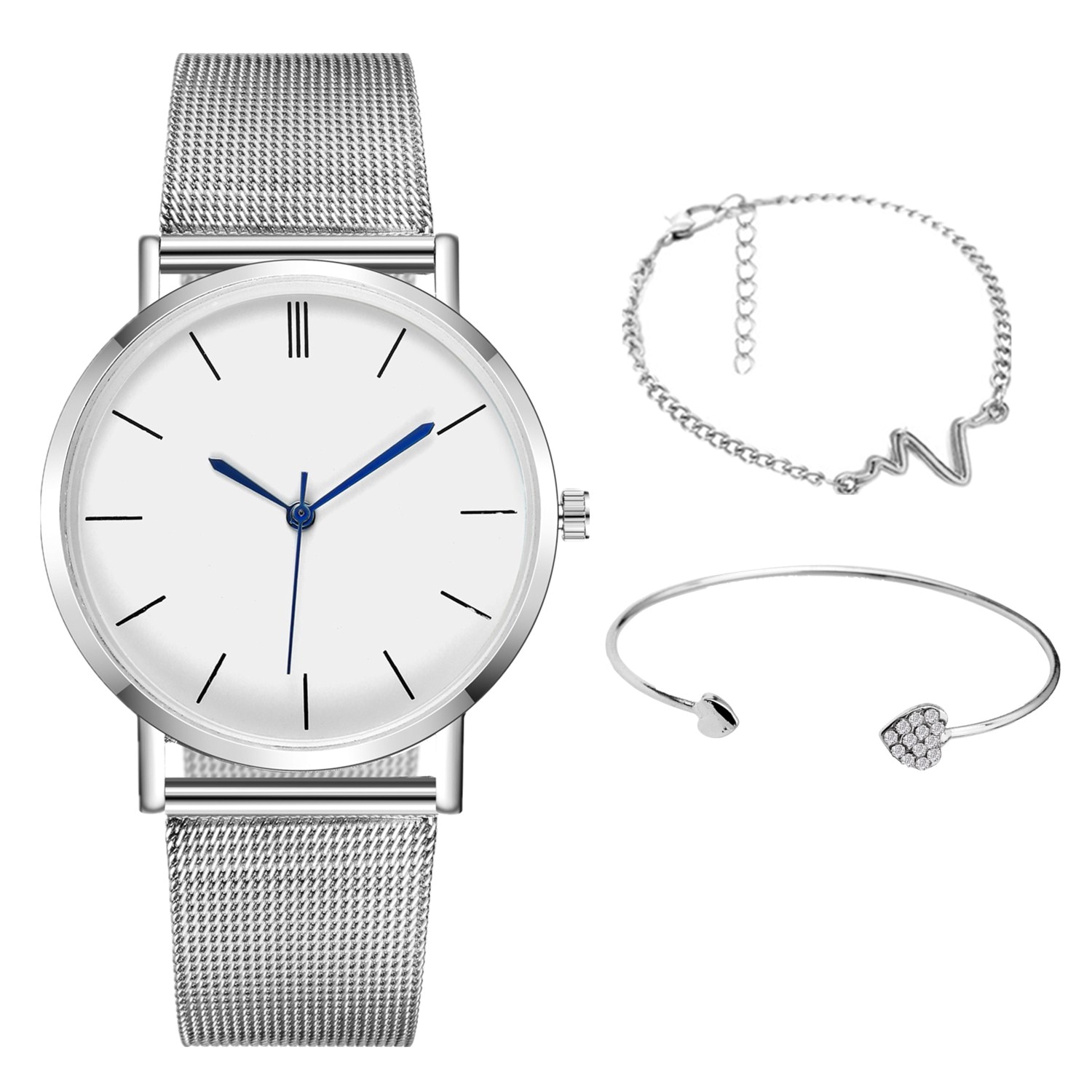 2pcs/set Simple Women Watches Ladies Wrist Watch W... – Grandado