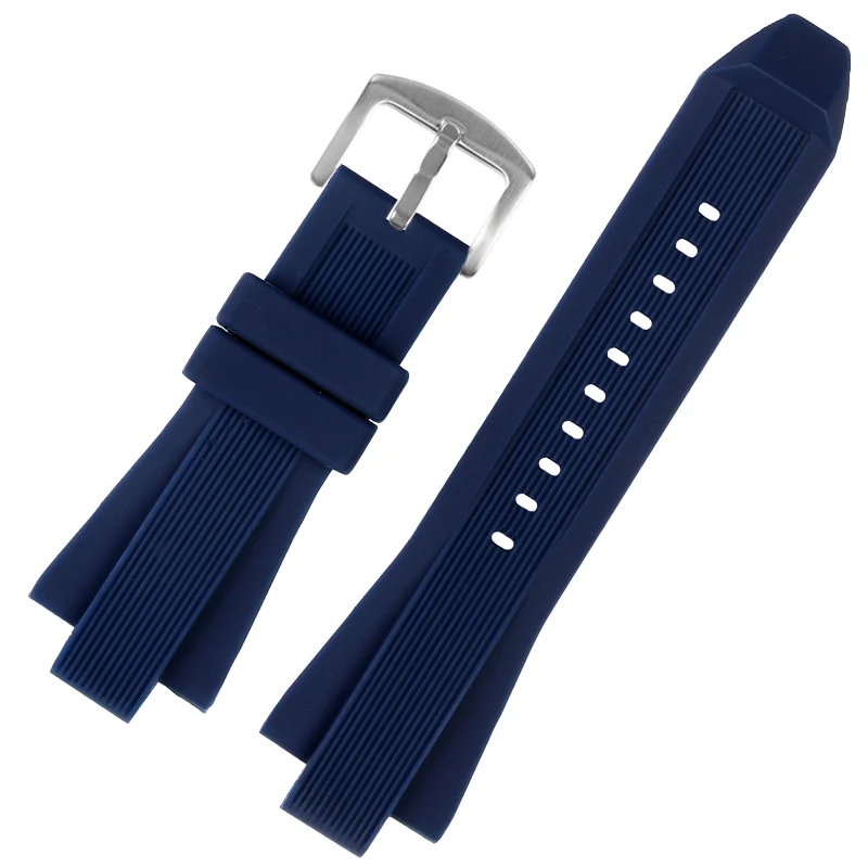Silicone Watch Band for Michael Kors MK8184 MK8729 MK9020 MK8152 MK9020 MK9026 Soft Watch Strap Men Replace Watch Accessories: Black Yellow