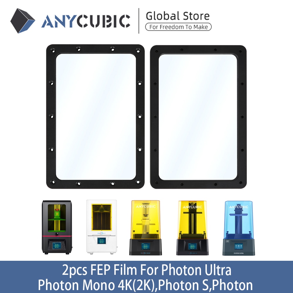 Anycubic 3d Printer Onderdelen 2 Stks/partijen Fep Film Voor Photon Ultra Photon Mono 4K 2K Photon S Uv hars 3D Printer Lcd/Sla 173*115.4Mm