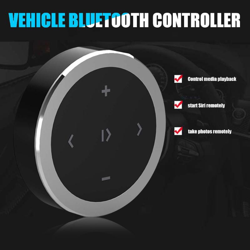 1pcs Wireless Bluetooth Remote Control Car Steering Wheel Motorcycle Bike Handlebar Media Button For IOS Android Phone Car Kit
