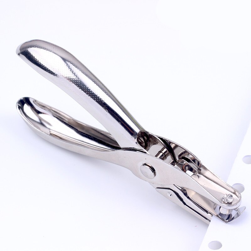 Metal Hand Paper Punch Craft Sheet Single Hole Puncher Circle Shape 3/6mm Hole Paper Punches for Card Making Scrapbooking