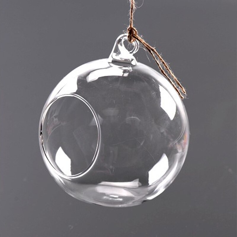 Hanging Tealight Candle Holder Glass Globes Terrarium Wedding Romantic Party Wedding Candlestick 6/8/10/12cm