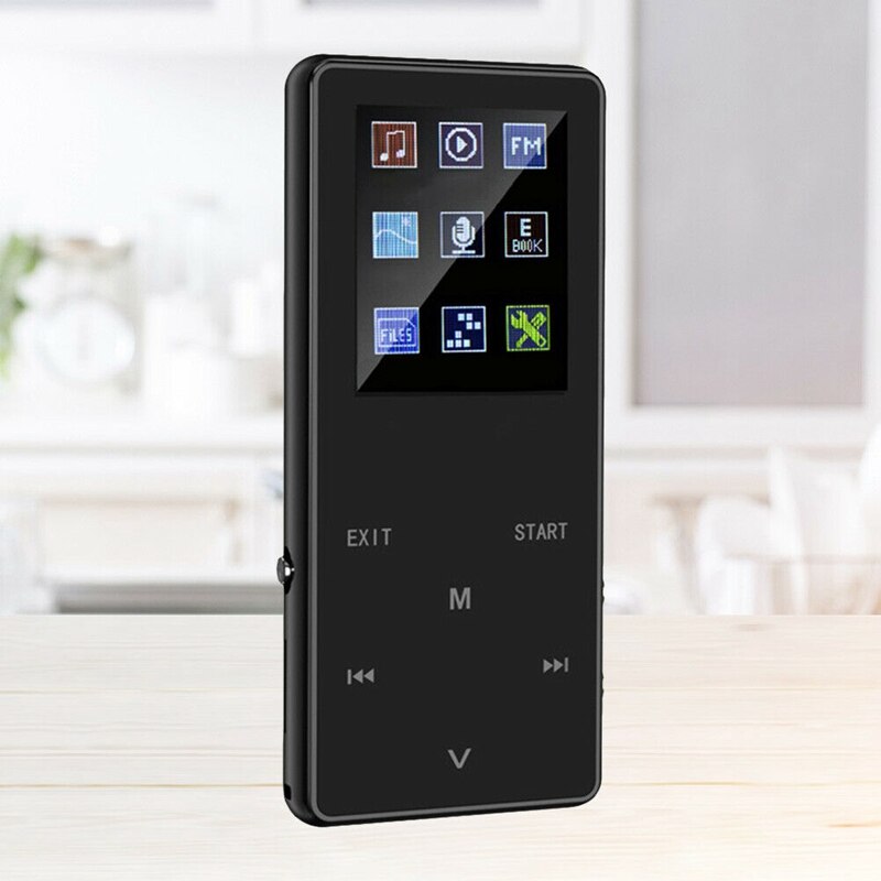 -K1 1.8Inch Ultra Thin OLED Display Color Screen Rechargeable Bluetooth Zinc Alloy MP4 Player Multilanguage Digital Lossless