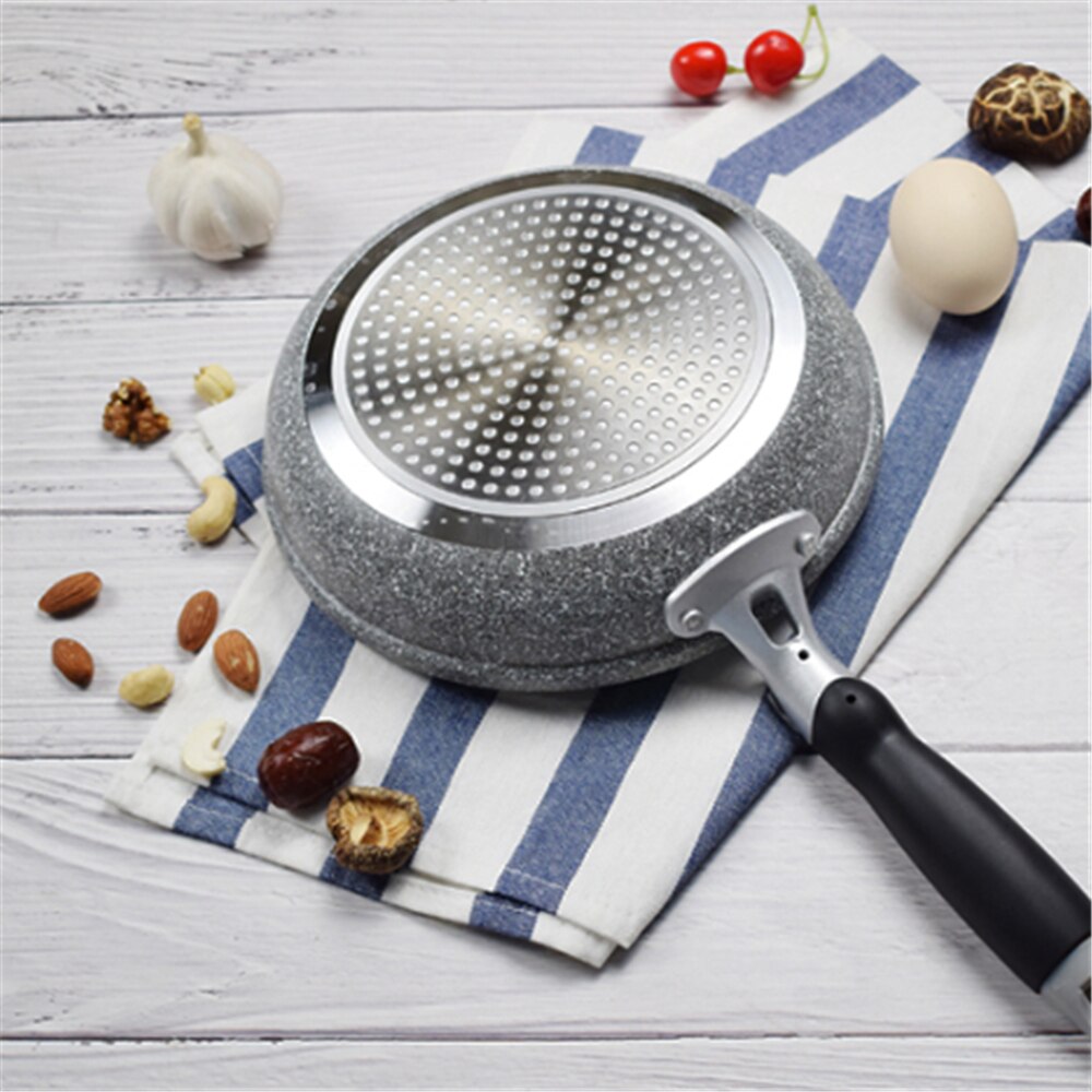 Sartén antiadherente Wok, sartén para freír, Caldero, cocina de inducción, sartenes para tortitas, sartén para huevos, estufa de Gas para el hogar y el jardín