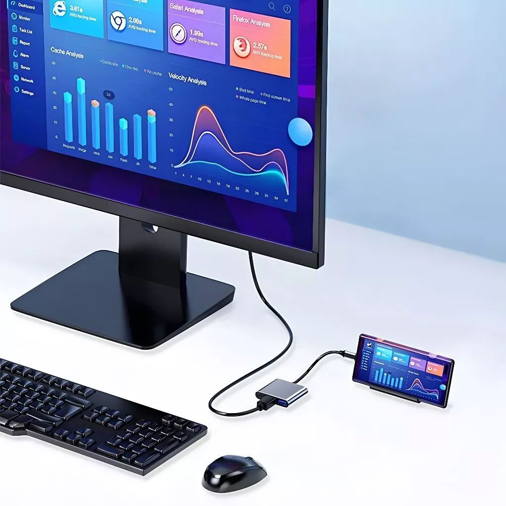 adapter USB-C OTG Centrum USB C robić HDMI 4K HDMI i PD z szybkim ładowaniem, wieloportowy Centrum USB