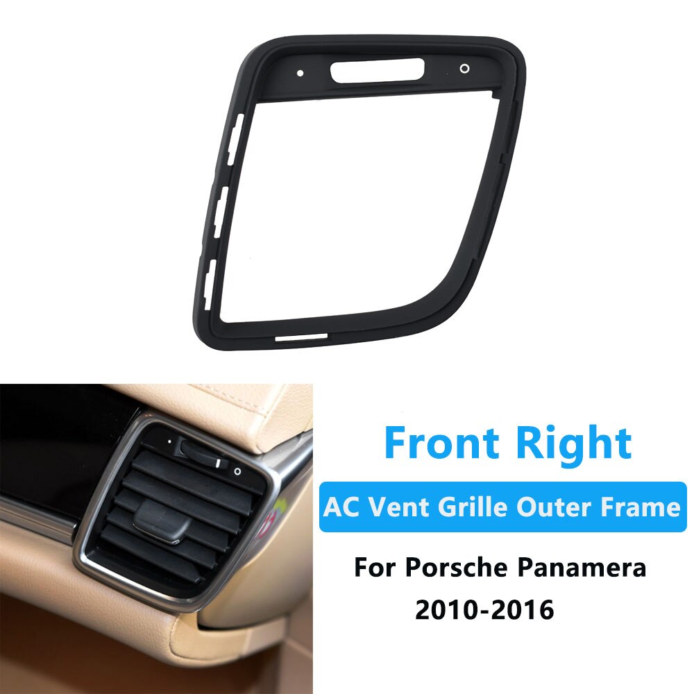 Interior do carro console dianteiro ar condicionado traseiro ac ventilação grille exterior quadro painel guarnição para porsche panamera 2010-2016: Front Right