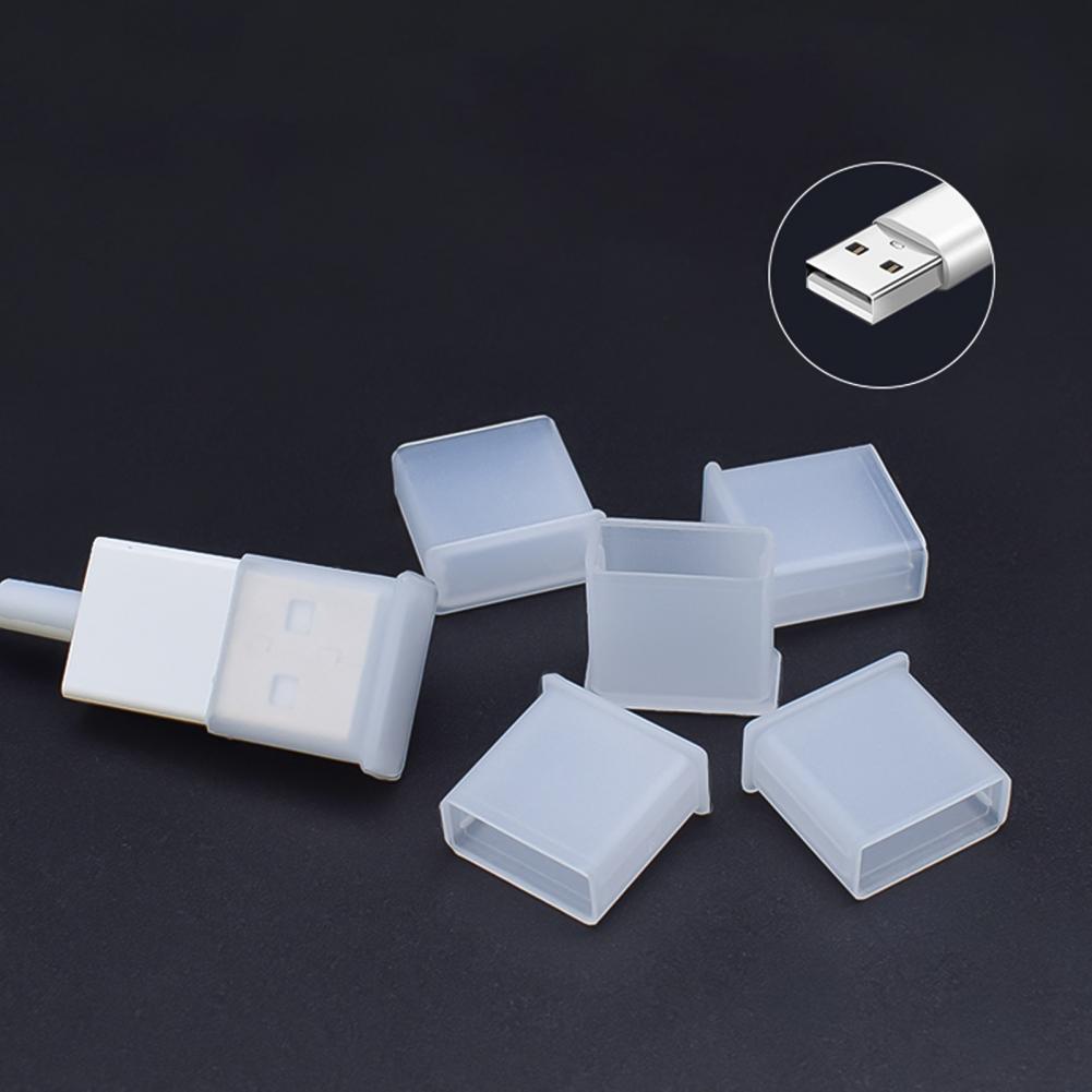 5Pcs Stof Stekkers Set Tpe Plug Protector Cap Herbruikbare Mobiele Telefoon Usb Opladen Anti-Stofkap Stofdicht Plug accessoires Onderdelen