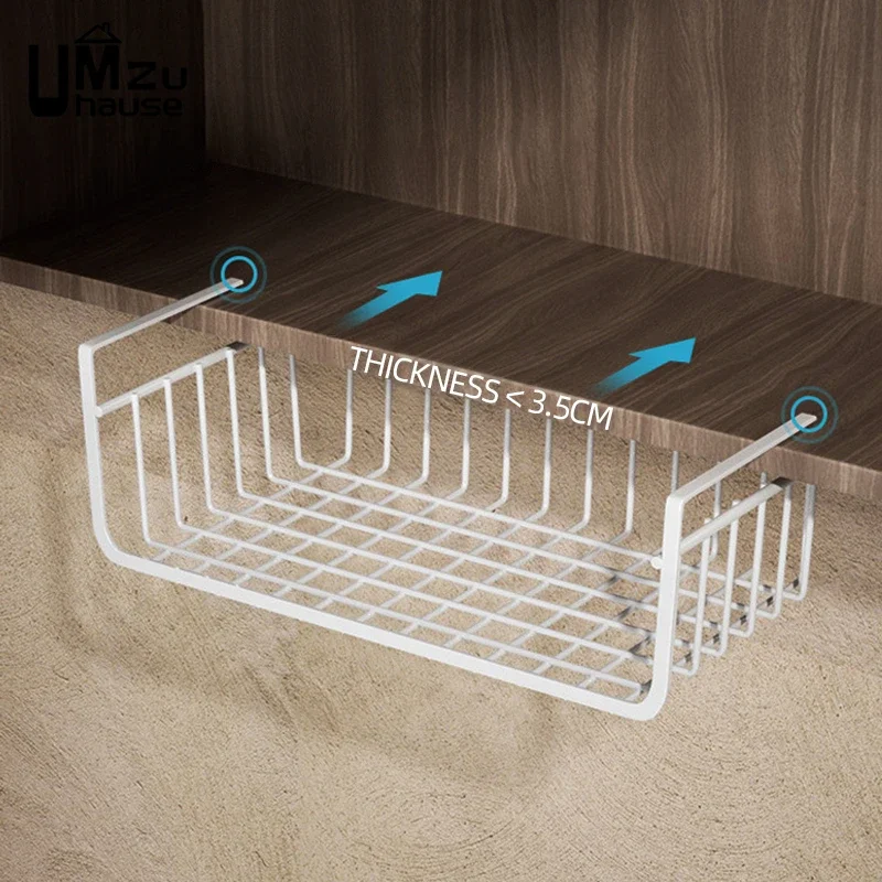 Metalen Hangende Mand Grote Planken Spice Schotels Opslag Pantry Keuken Kast Rack Onder Bureau Kantoor Badkamer Organisatoren