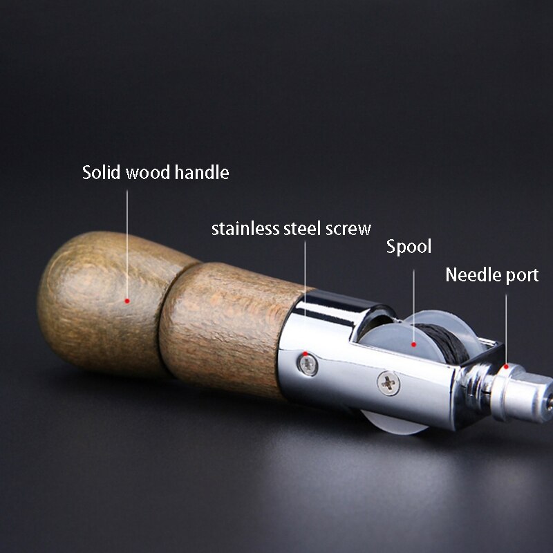 Leathercraft Sewing Stitching Awl Tool Kit DIY Craft Leather Canvas Bag Belt Repair Lockstitch Set