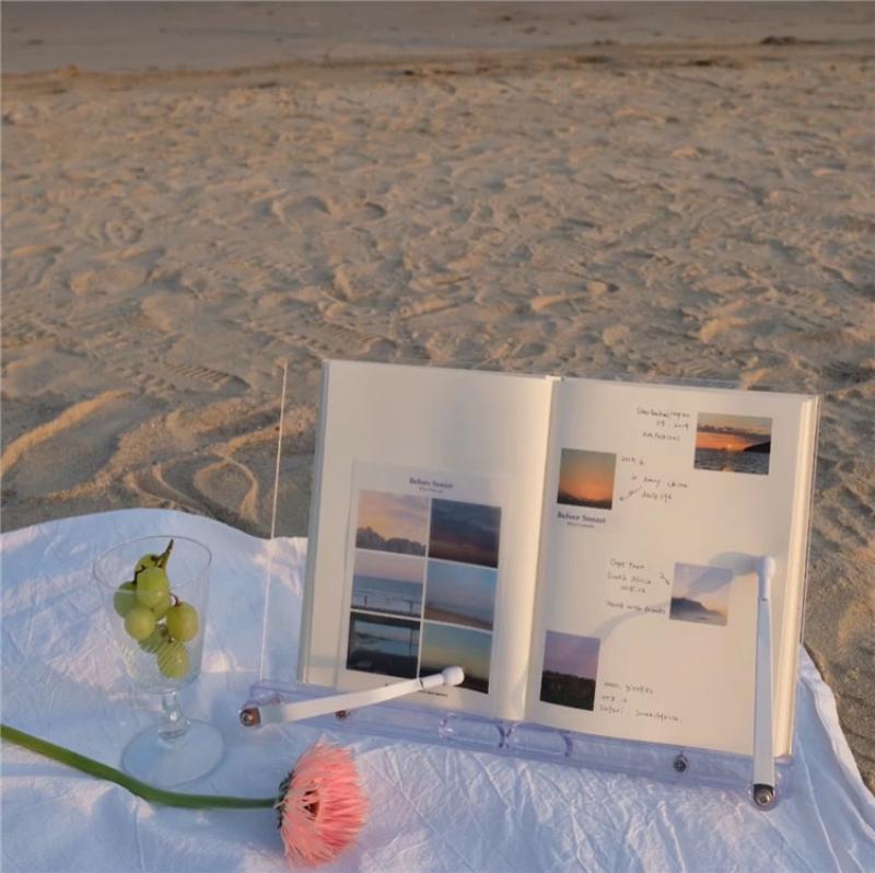 Kawaii Multifunctionele Tablet Stand Transparant Acryl Houder Voor Ipad Stand Reading Boek Stand Houder Voor Ipad Accessoires