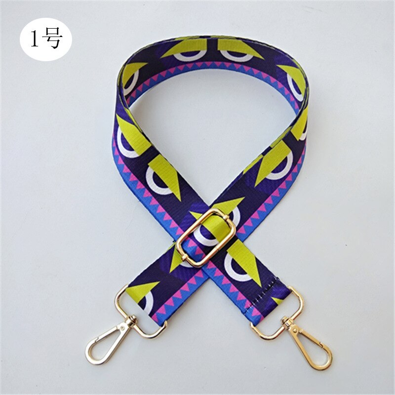 Bloem Zak Accessoires Tas Riem Vrouwen Goud Zilver Riem Handgrepen Ornament Handtassen Schouder Cross Body Messenger Riem Etnische: 01 Gold