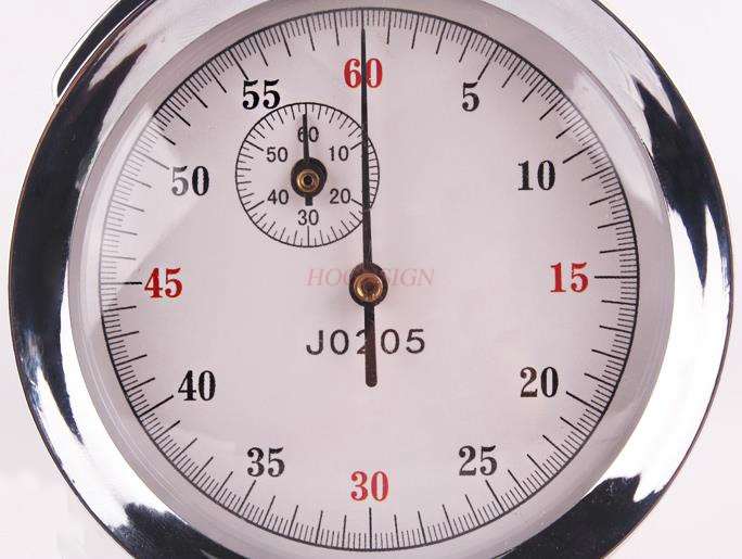 Mechanische Stop Klok Metalen Kern Natuurkunde Experiment Apparatuur Lesgeven Instrument Chronograaf Stopwatch 60s0.2s