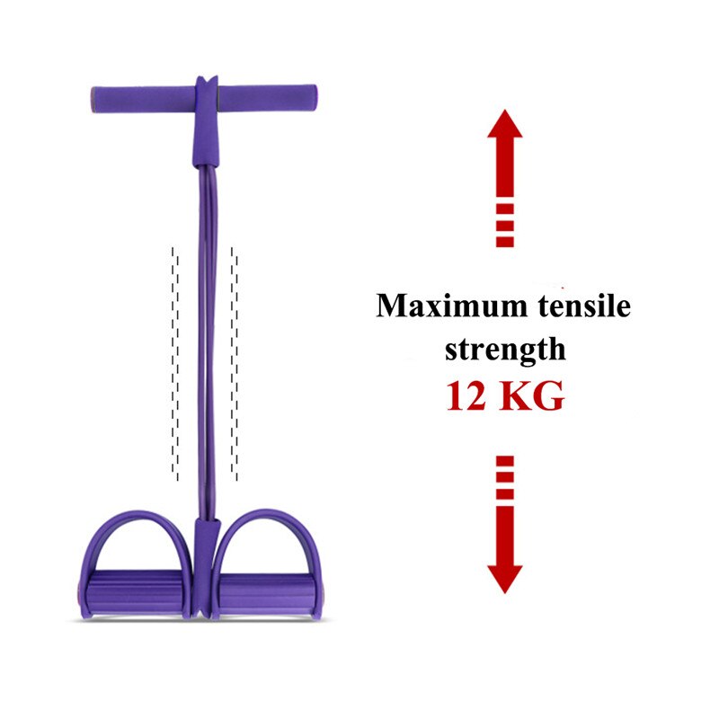 4 Weerstand Elastische Pull R Fitness Elastische Pull Touwen Exerciser Roeier Buik Home Gym Sport Elastiekjes Voor Fitness Apparatuur