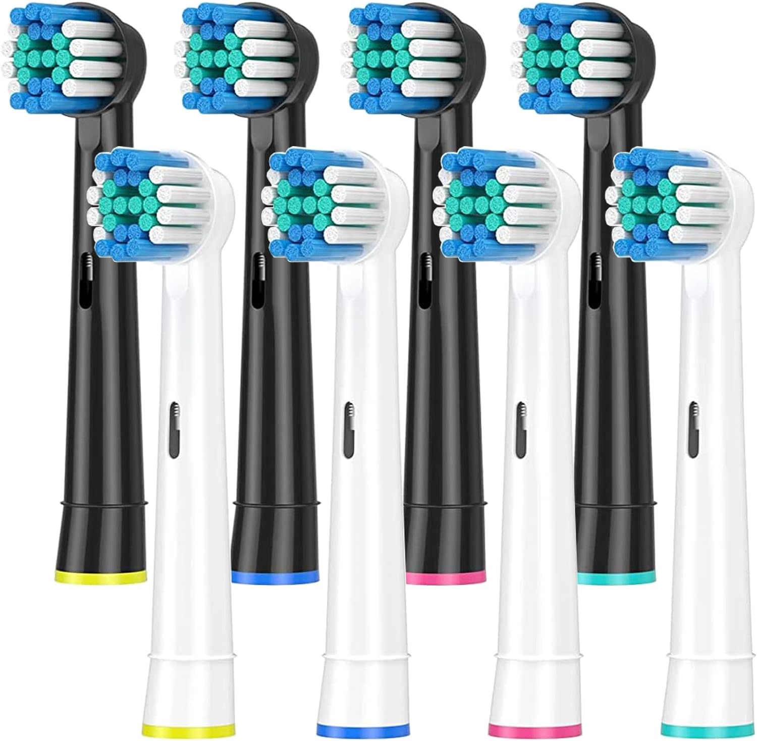 Ersatz-Zahnbürstenköpfe, kompatibel mit Oral B Braun Cross Clean, professionelle Bürstenköpfe, Düsen für Oral-B Action Pro: Brown
