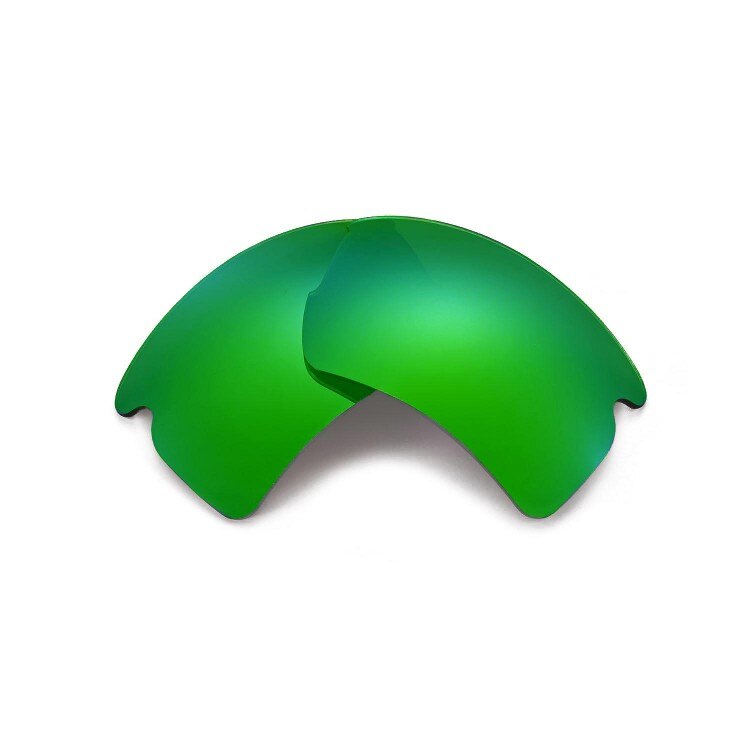Walleva Gepolariseerde Vervanging Lenzen voor Oakley Flak 2.0 XL Zonnebril 7 kleuren beschikbaar: green