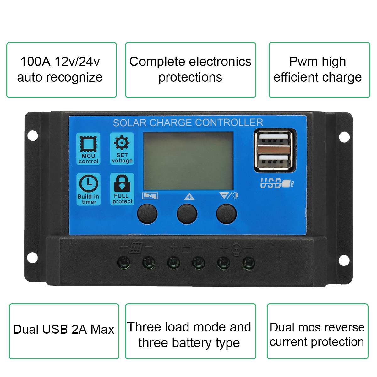 500W Solar Power System Solar Panel Kit Battery Ch... – Vicedeal