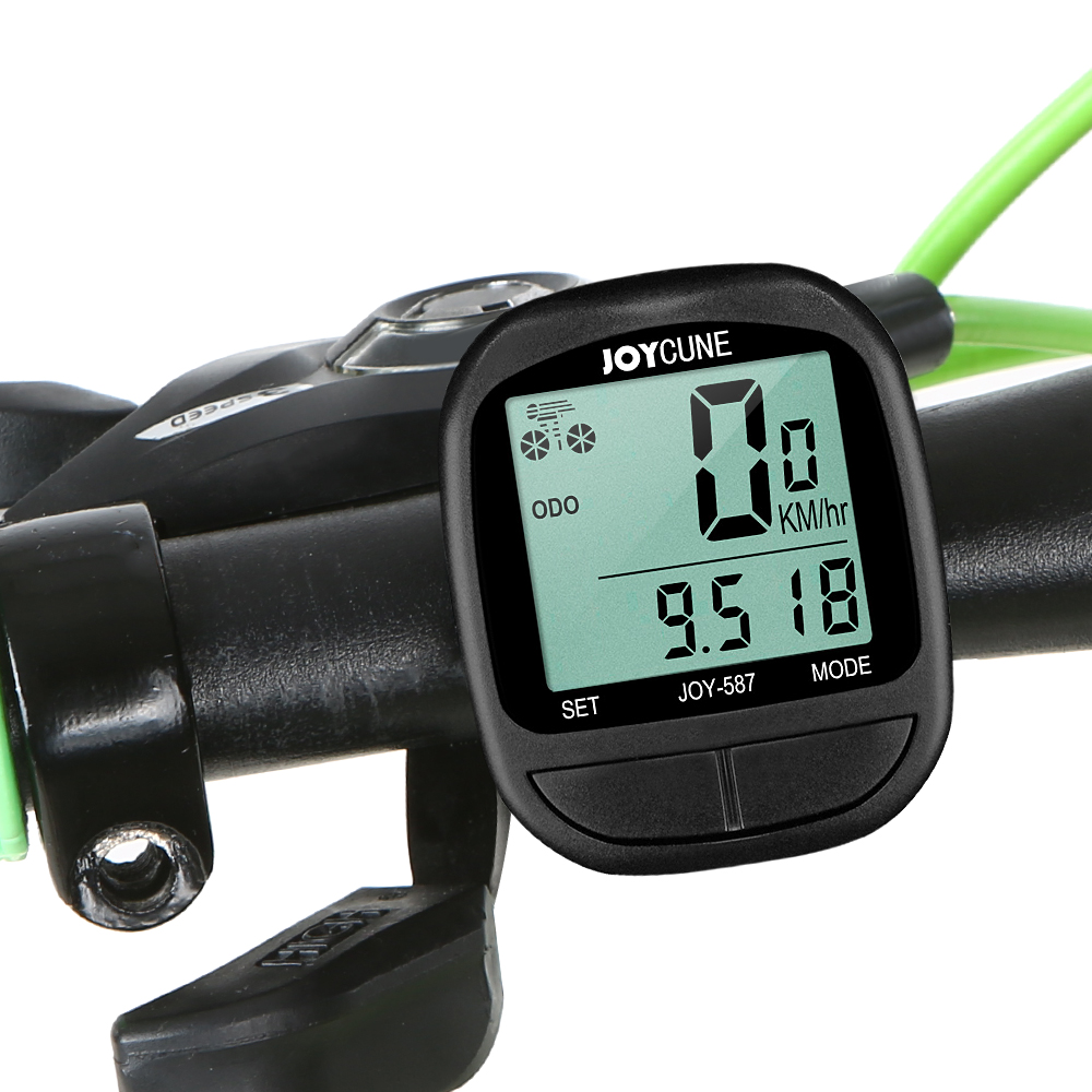 Fietscomputer Fiets Waterdichte bekabelde snelheidsmeter en kilometerteller Stopwatch Fietscomputer met LED-display voor fietsen
