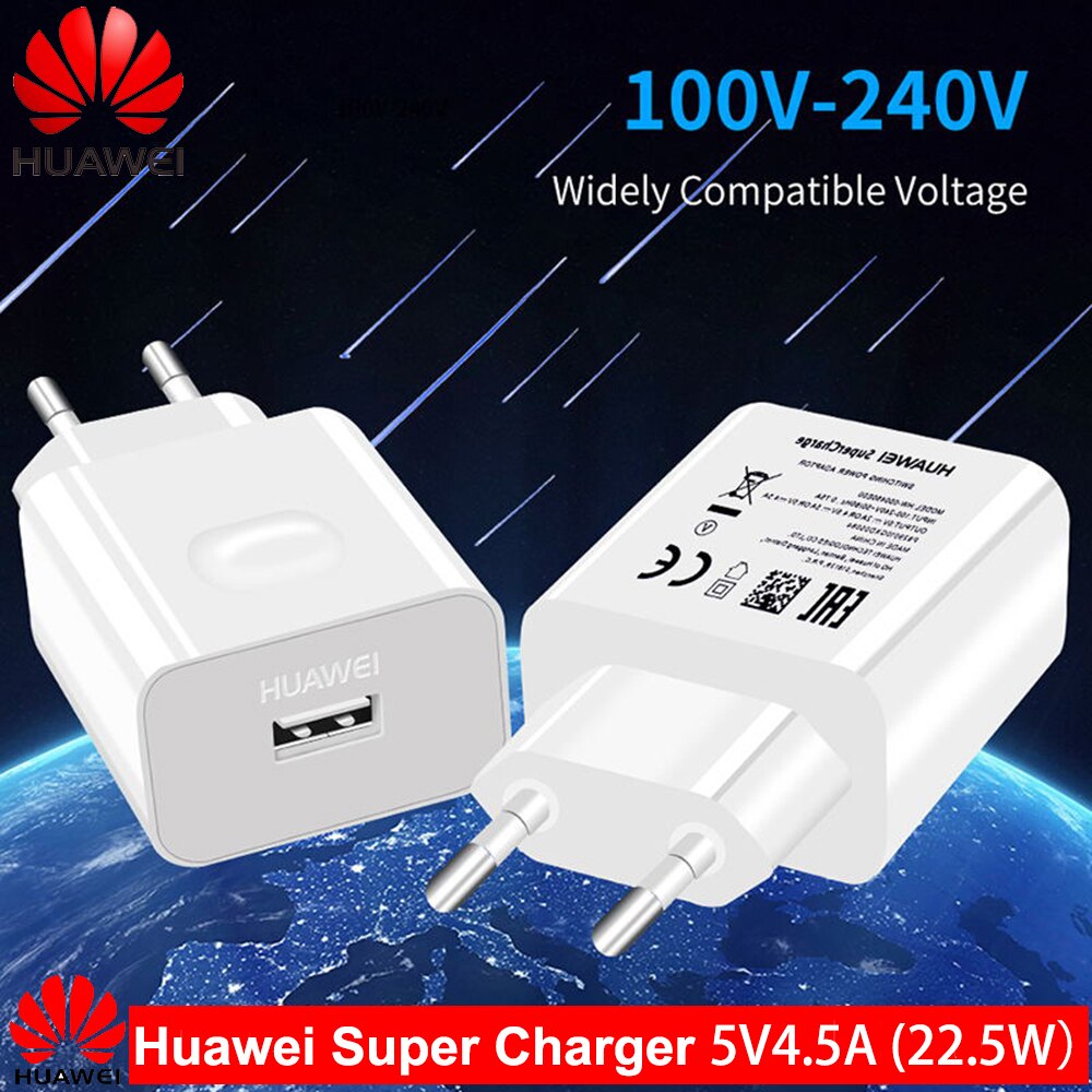 4,5 V 5A HUAWEI Original Schnelle Ladegerät Kamerad10 9 Kamerad20 P20 Profi Super ladung Schnell Reise Zauberstab Adapter 5V 4,5 EIN Typ-C 3,0 USB Kabel