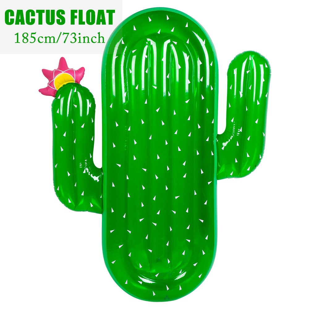 185cm gonflable géant piscine flotteur matelas jouets pastèque ananas Cactus plage eau natation anneau bouée de sauvetage mer fête: Cactus