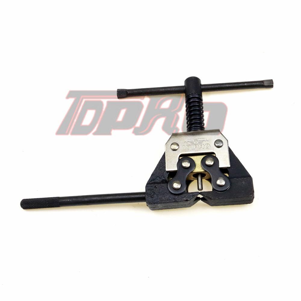 TDPRO Motorcycle Chain Breaker Splitter 415-532 Universal Link Removal Riveting Tools ATV Heavy Duty Rivet Cutter Repair Tool