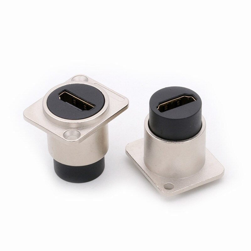 Conector HDMI para chasis, adaptador de alimentación con enchufe hembra de tipo D montado en panel, 1 unidad