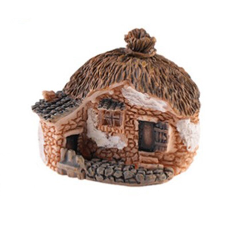 Micro Dorp Steen Huizen Miniatuur Tuinieren Landschap Diy Bonsai Ambachten Bureau Ornamenten Accessoires Voor Tuin Decor