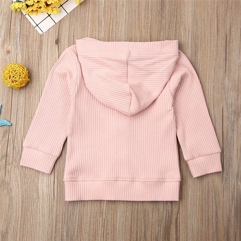 Pudcoco Baby Baby Meisje Kleding Hooded Button Jas Herfst Winter Jas Kinderen Bovenkleding 0-24M