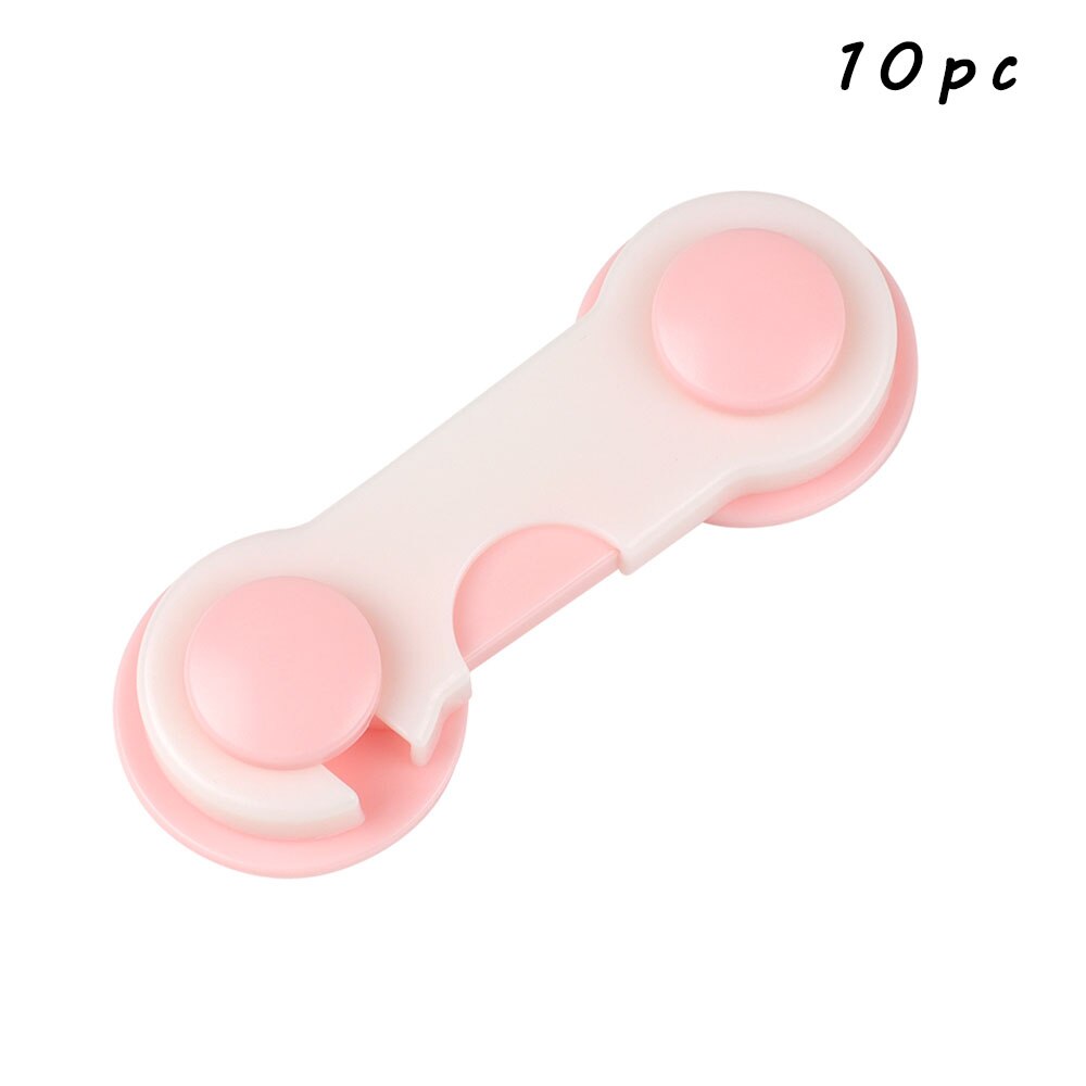 10pc Baby Security Protection Plastic Lock Child Cabinet Locking of Children Locking From Doors Drawers Baby Safety: 10pc-B06-02