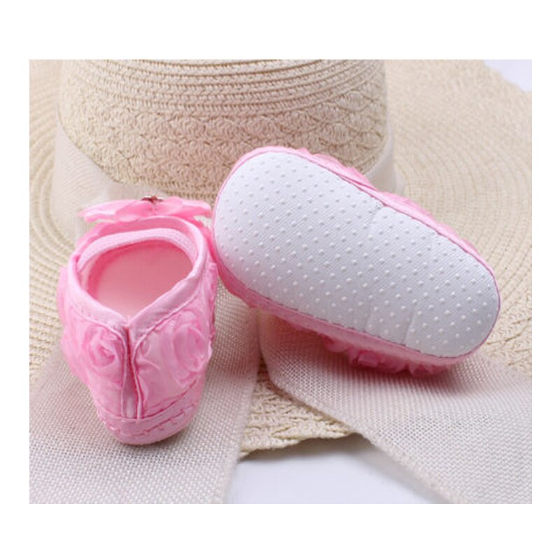 Baby Meisje Zachte Crib Schoenen Zool Knoop Schoenen