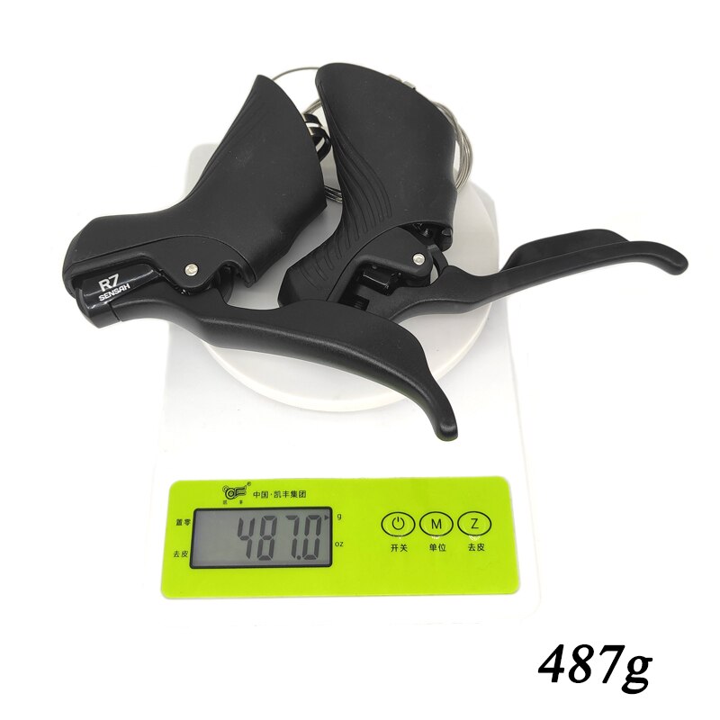 SENSAH-palanca de cambios de bicicleta de carretera R7, doble 2x7 velocidades, freno, desviador, Grupo Compatible con R6800, Claris, Sora, ST-A070, STI