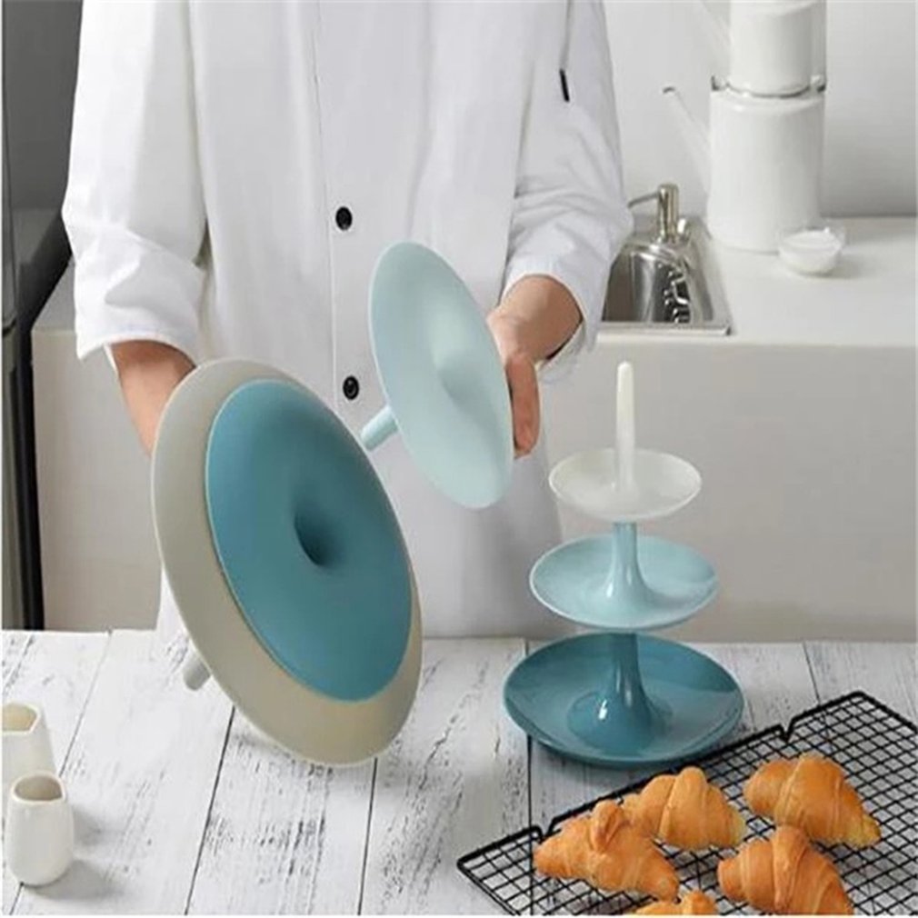 Detachable Three-layer Fruit Cake Tray Snacks Pastry Candy Multi-layer Tray Party Fruit Plate birthday party