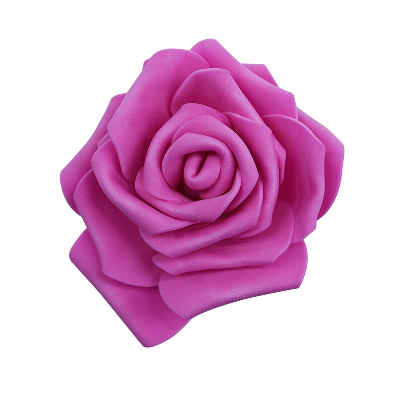 30Pcs 8 Cm Grote Foam Rose Kunstmatige Bloemhoofdjes Voor Bruiloft Decoratie Diy Kransen Boeket Handgemaakte Ambachten Accessoires: F05 Rose Pink