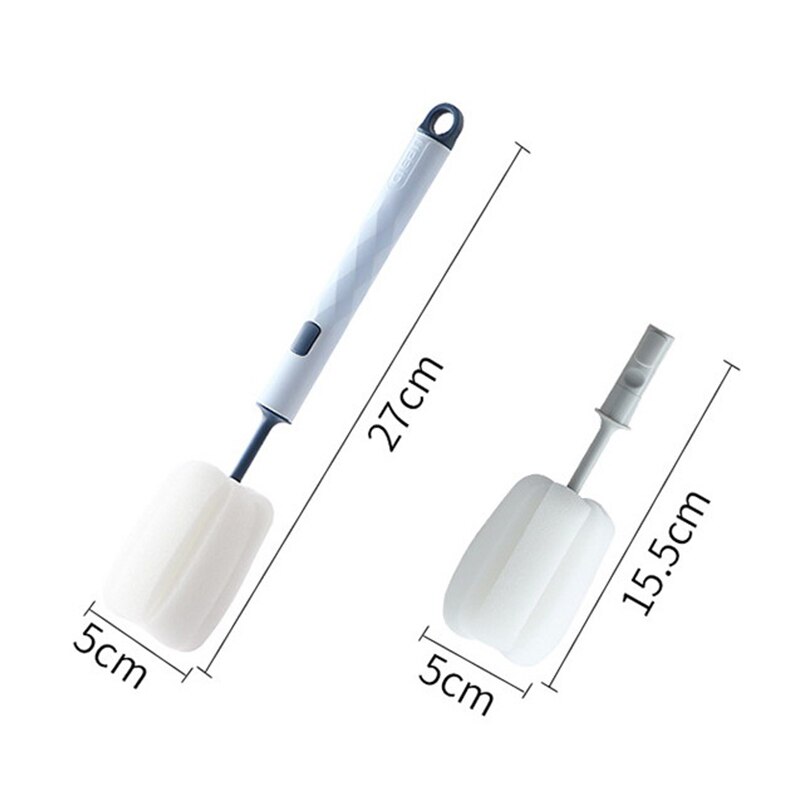 Removable Sponge Baby Cup Bottle Brush Kitchen Cleaning Tool Bottle Cleaning Cleaning Brush Glass Cup Cleaning Brush