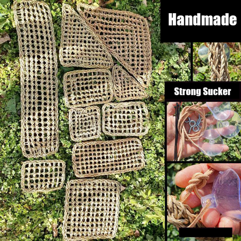 Reptiel Zeewier Matten Hangmat Terrarium Decoratie Voor Lounger Kleine Hermit Krabben Gekko Bed Vogels Huisdieren Hagedis Accessoires