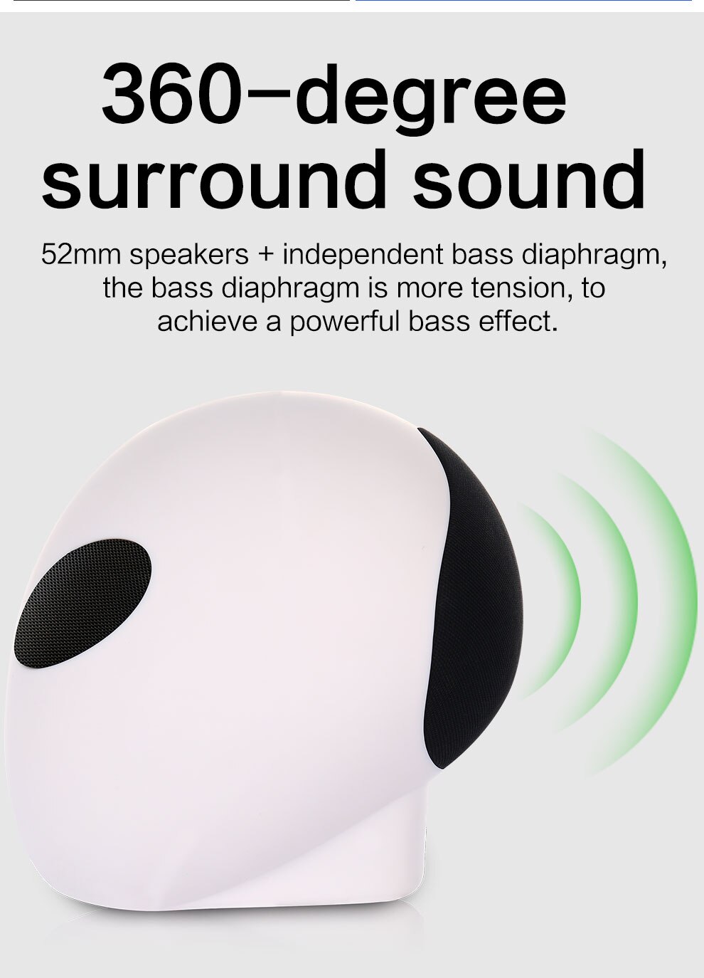 Alien Portable Wireless Bluetooth speaker subwoofer 360 Stereo Deep Bass ET Alien Speaker FM Radia TF USB Music Player