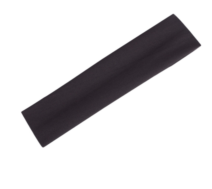 Banda para el sudor Diadema Elasticidad Bandas para el sudor Banda elástica para el cabello Seguridad deportiva Yoga Baloncesto Gimnasio Deporte para hombres y mujeres: Negro