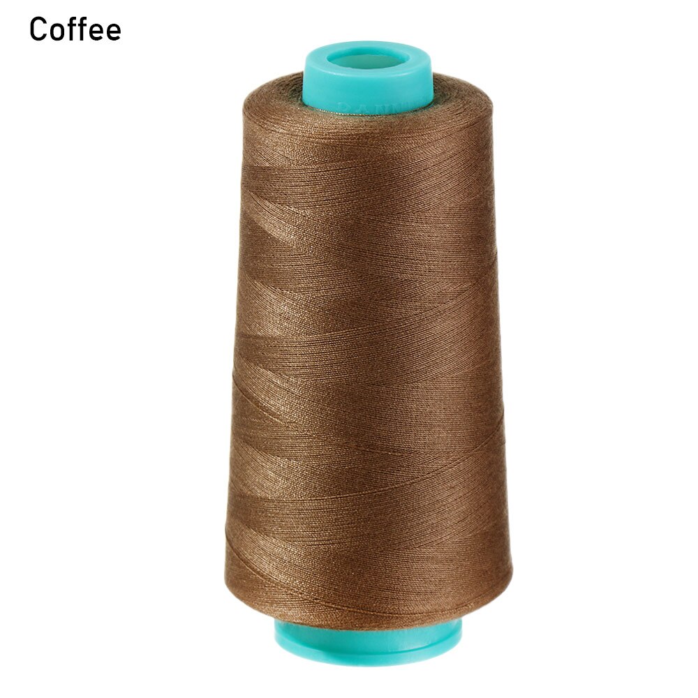 1Roll 3000Yards Polyester Sewing Thread 402 Embroidery Sewing Machine Threads High Speed Copy Line Clothing Sewing Accessory: coffee