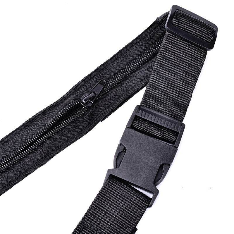 Hidden Belts Men Travel Anti-Theft Waist Belt Plastic Buckle Strap Male Belt