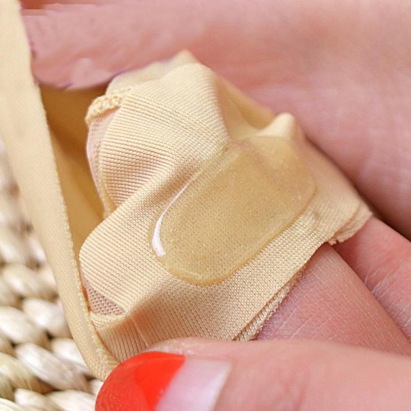 Calcetines 3D para mujer, 1 par, masaje cuidado de la salud, calcetines de seda helada, boca superficial, pantuflas invisibles de Gel de sílice