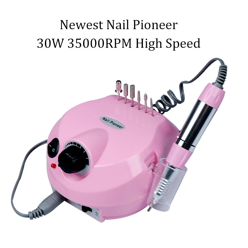 30W 35000 Rpm Professionele Elektrische Nagel Polijstmachine Mill Cutter Sets Voor Manicure Nail Art Equipment Tool