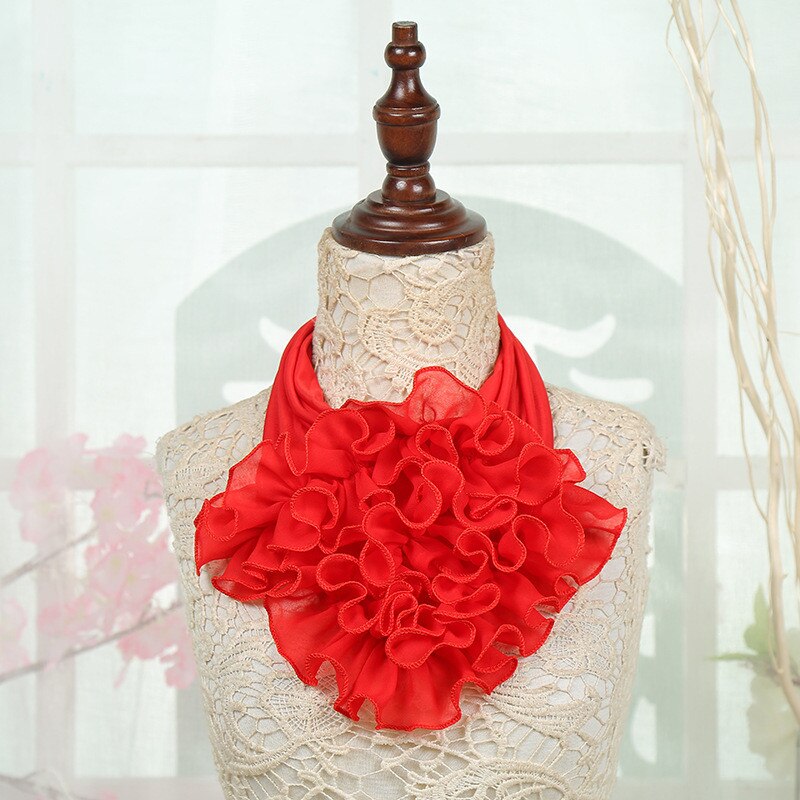 Winter Frauen Schal Blumen- Kragen Schal Luxus Blume Gedruckt Halstuch Ring Nacken Schals: 7