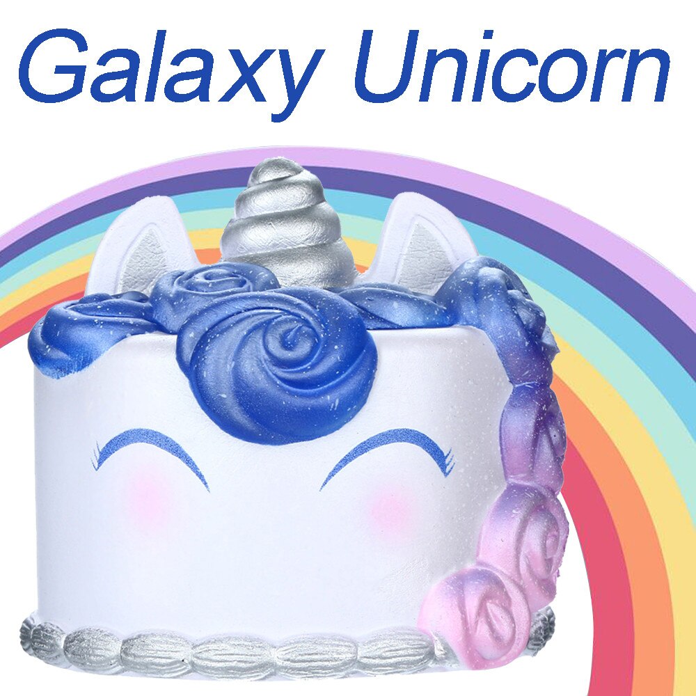 Squishies Galaxy Unicorn Cake Toy Slow Rising Fruits Scented Stress Relief Toy Pinch Toy Kawaii Decorative Ornaments