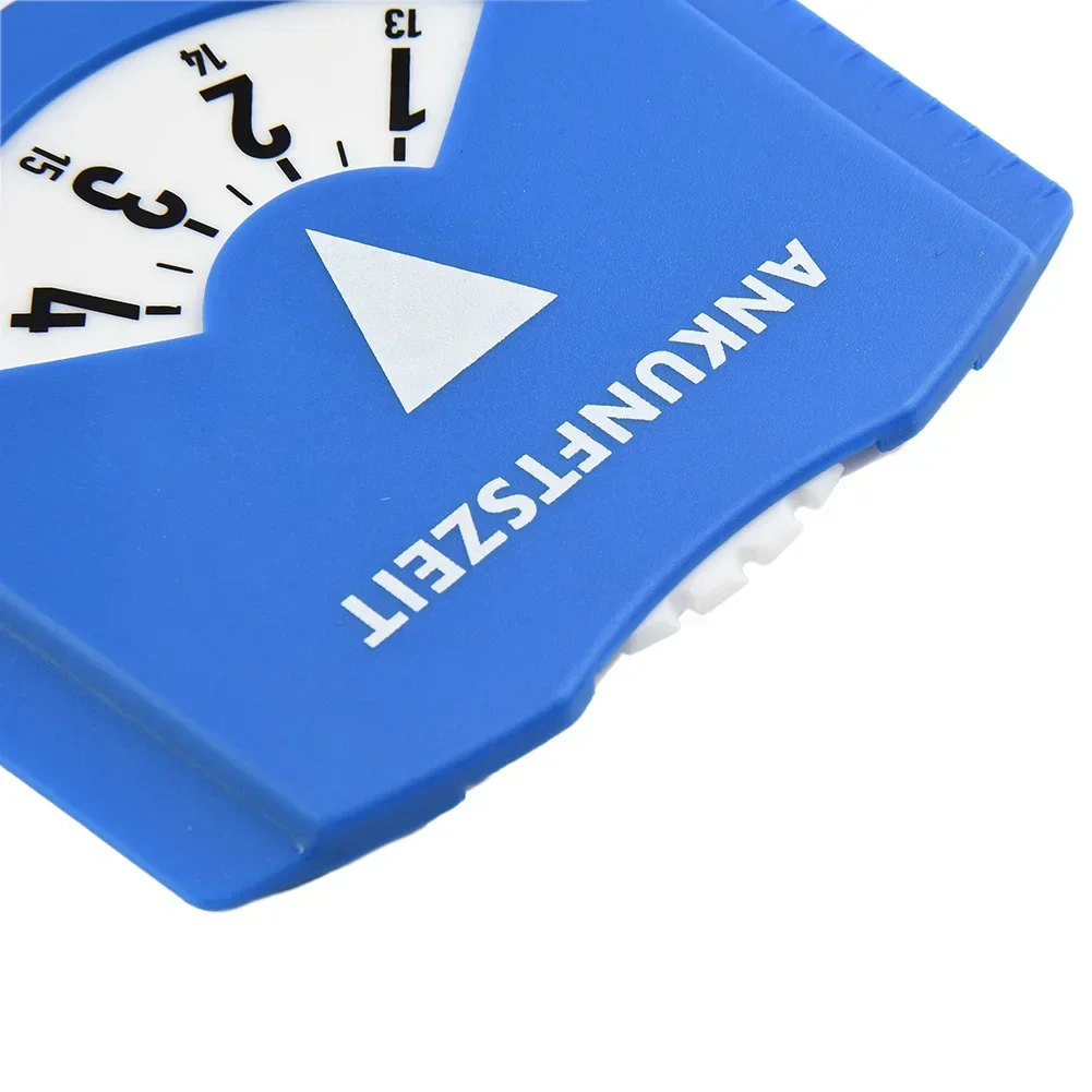 Parkeerschijf Timer Klok Aankomst Tijdweergave Blauw ABS Parkeren Draagbare Parkeertijd Teken Timer Klok