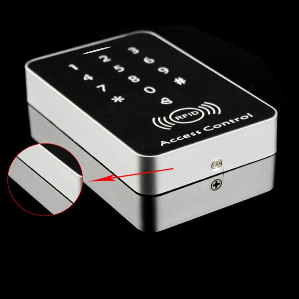 Toegangscontrole Toegangscontrole voor deuropening met pincode RFID standalone RFID-kaart met blauw verlicht toetsenbord Ondersteuning 1000 gebruikers (zilver Toegangscontrole Toegangscontrole voor deuropening met pincode RFID standalone RFID-kaart met blauw verlicht toetsenbord Ondersteuning 1000 gebruikers (zilver