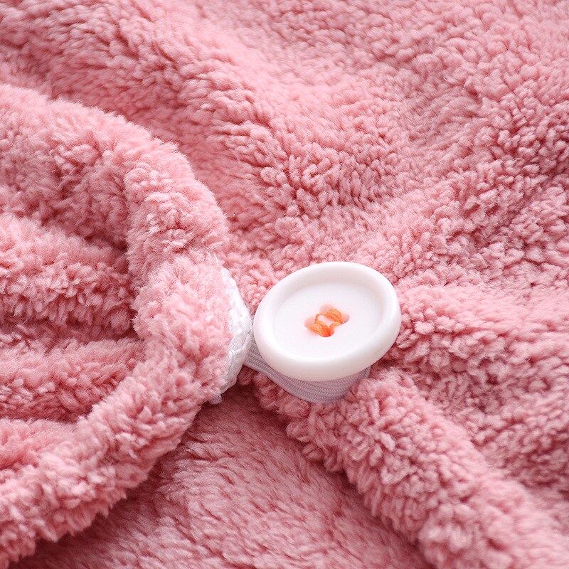 ANRUI 100% Cotton Ladies Hair Drying Cap Quick Dry Towel Bath Cap, Wraps Moisture Absorbent Household Bathroom Amenities