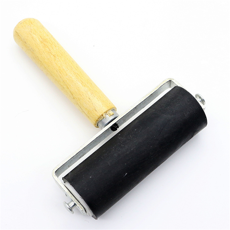 Rodillo de goma de 2/10cm, rodillo de tinta de impresión dura, herramienta de construcción de estampado, accesorio de decoración de pintura artesanal