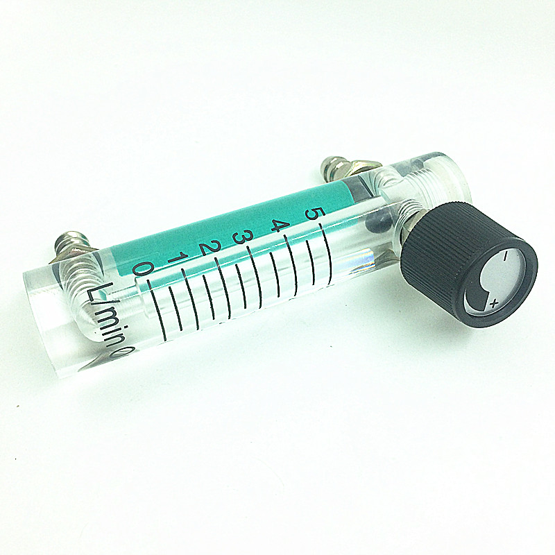 Luft oxygen gas flow meter flowmeter caudalimetro counter flow indicator  o2 oxigen gas meter flow device switch 0-5l/ min 93mm