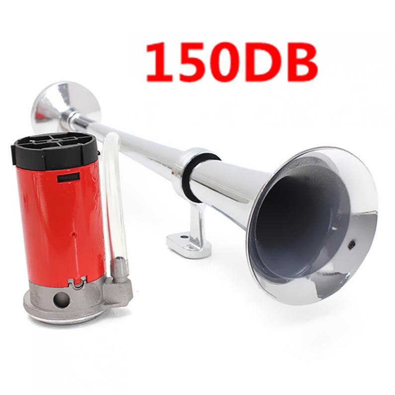 150db bil horn super højt 12v enkelt trompet luft horn / kompressor til bil lastbil lastbil båd tog alle typer biler
