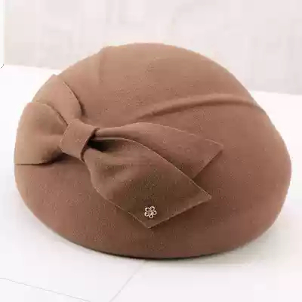 Elegante Wollen Boog Fedora Hoeden Lady Britse Stijl Soft Vilt Cap Vrouwen Wedding Party Hoed Vintage Cocktail Mode Derby fedora: 3